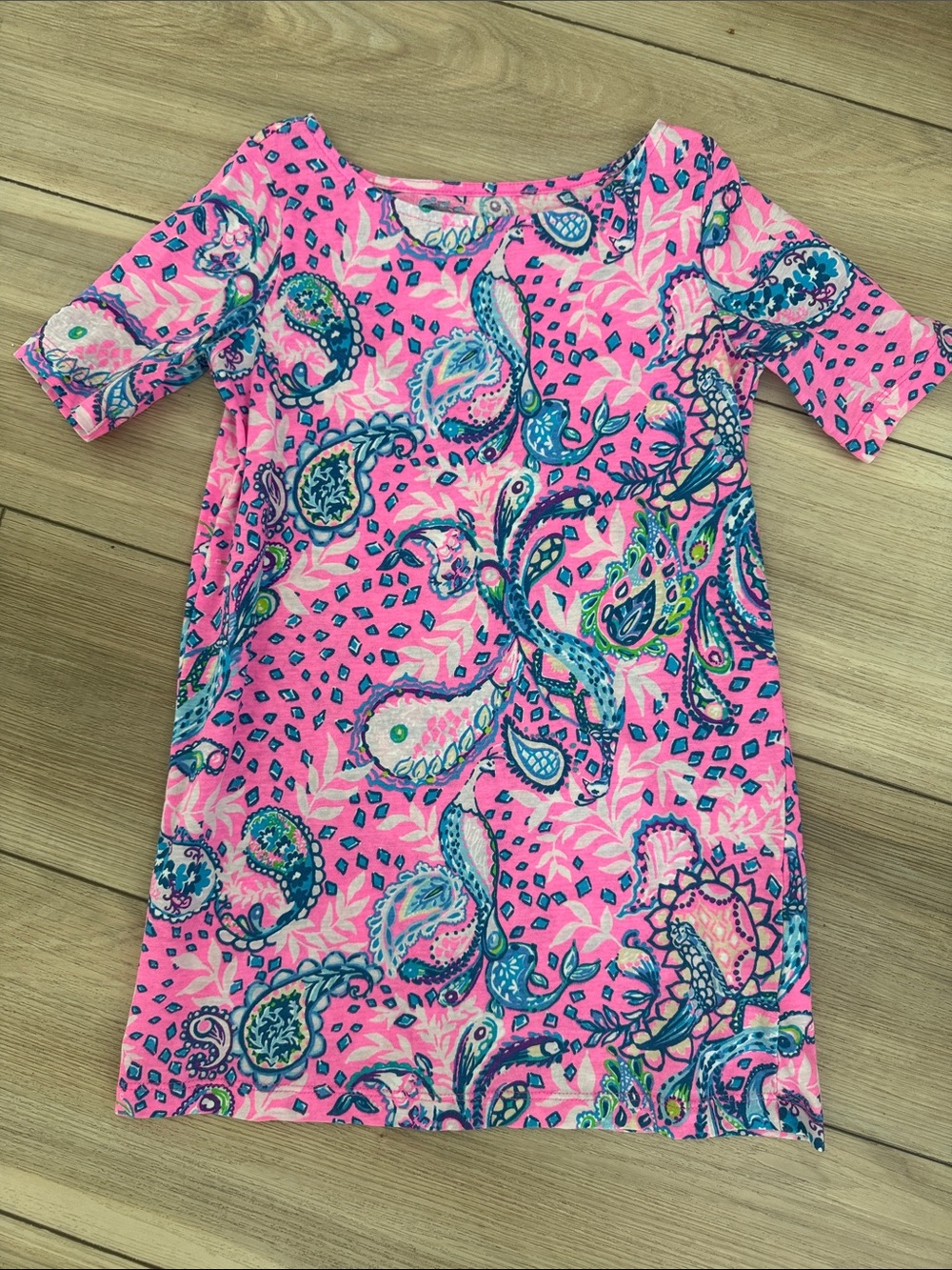 Lilly Pulitzer Girls Pink Paisley Shift Dress